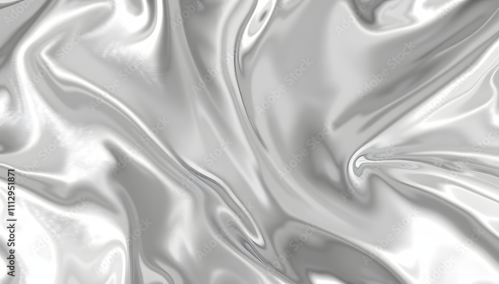 Silver Black and White Flow chrome metallic foil texture abstract background thin-film interference science, gray glossy isolated with white highlights, png Silver Black and White Flow chrome metallic foil texture abstract background thin-film interference science, gray glossy isolated with white highlights, png