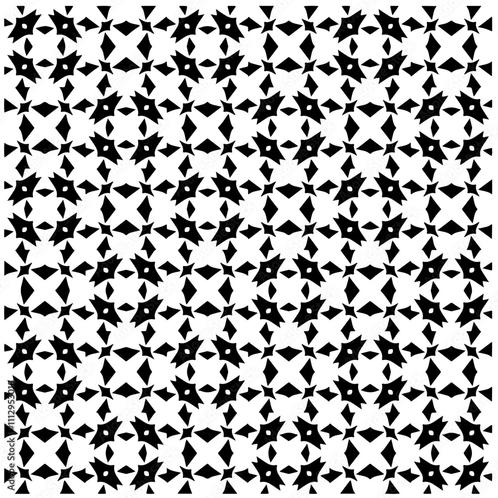 White background with black pattern. Seamless texture for fashion, textile design, on wall paper, wrapping paper, fabrics and home decor. Simple repeat pattern.
White background with black pattern. Seamless texture for fashion, textile design, on wall paper, wrapping paper, fabrics and home decor. Simple repeat pattern.