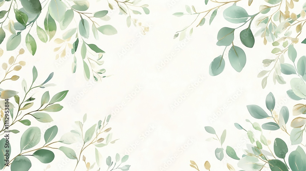 Elegant watercolor floral set with gold accents, perfect for wedding stationery and nature-inspired designs.
