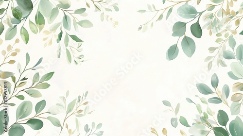 Obraz na płótnie Elegant watercolor floral set with gold accents, perfect for wedding stationery and nature-inspired designs. w salonie