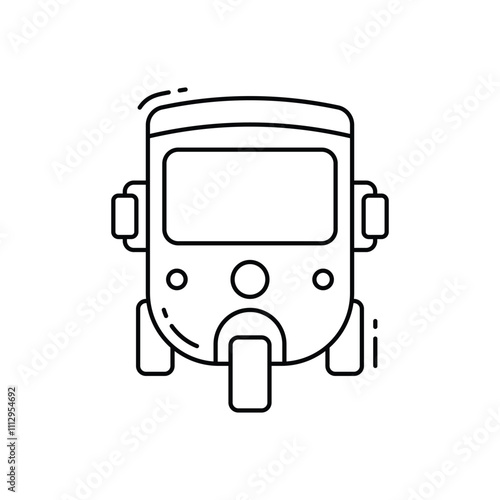 Tuk tuk vector icon