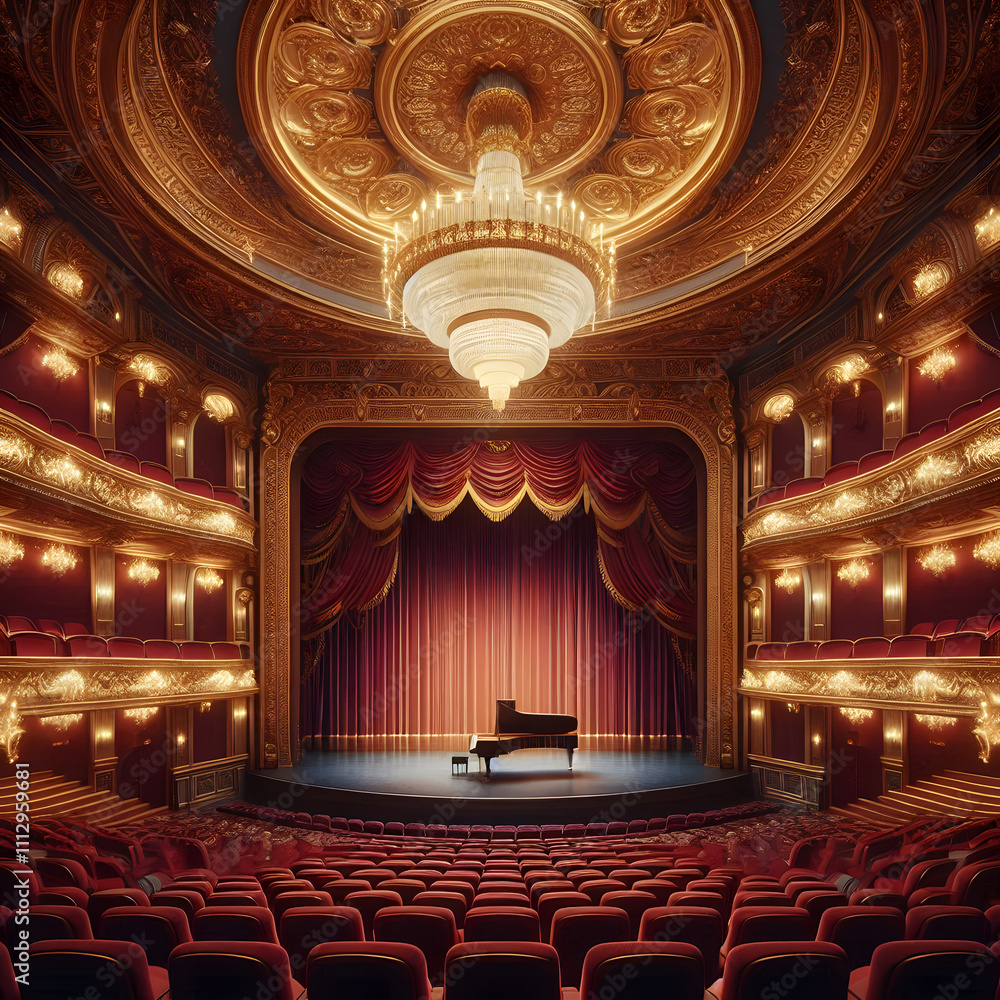 Obraz premium stage with curtains