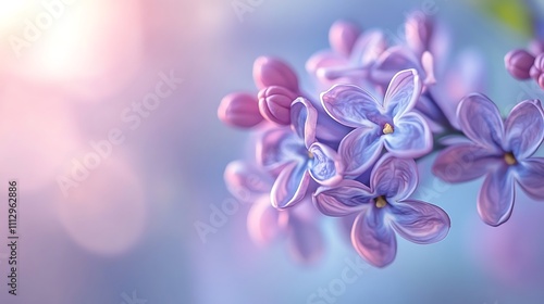 Stunning lilac bloom macro soft and elegant picture