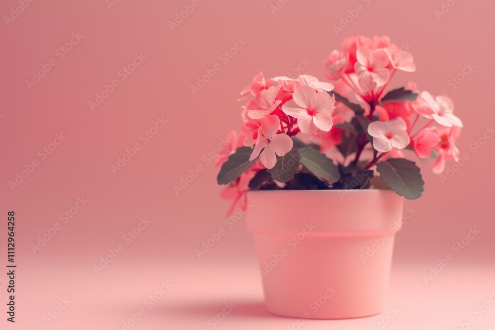 A pink flower pot sits on a table, ready for plants or decorations A pink flower pot sits on a table, ready for plants or decorations