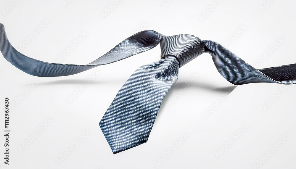 Tie floating or flying on white Tie floating or flying on white