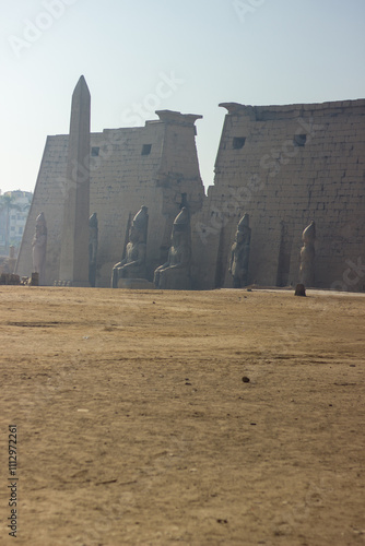 Ancient Luxor Temple in Egypt. photo