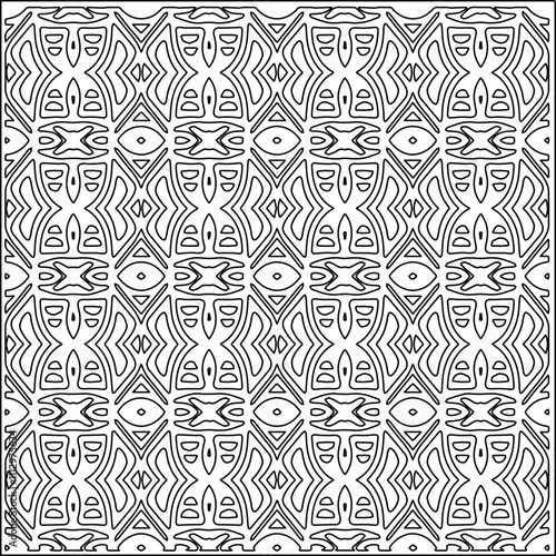 Abstract shapes.Patterns from lines.White wallpaper. Vector graphics for design, textile, decoration, cover, wallpaper, web background, wrapping paper, fabric, packaging. Repeating pattern.