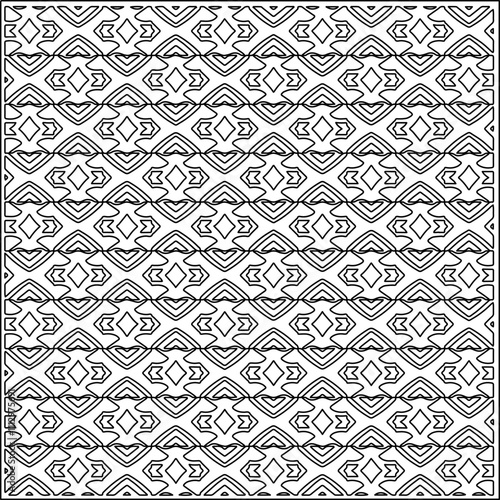 Abstract shapes.Patterns from lines.White wallpaper. Vector graphics for design, textile, decoration, cover, wallpaper, web background, wrapping paper, fabric, packaging. Repeating pattern.