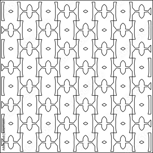 Abstract shapes.Patterns from lines.White wallpaper. Vector graphics for design, textile, decoration, cover, wallpaper, web background, wrapping paper, fabric, packaging. Repeating pattern.