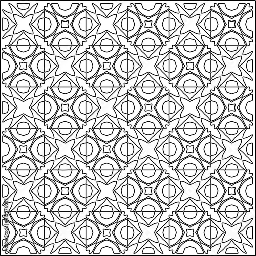 Abstract shapes.Patterns from lines.White wallpaper. Vector graphics for design, textile, decoration, cover, wallpaper, web background, wrapping paper, fabric, packaging. Repeating pattern.