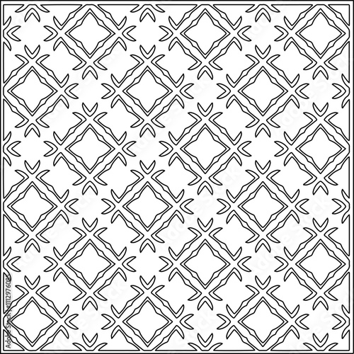 Abstract shapes.Patterns from lines.White wallpaper. Vector graphics for design, textile, decoration, cover, wallpaper, web background, wrapping paper, fabric, packaging. Repeating pattern.