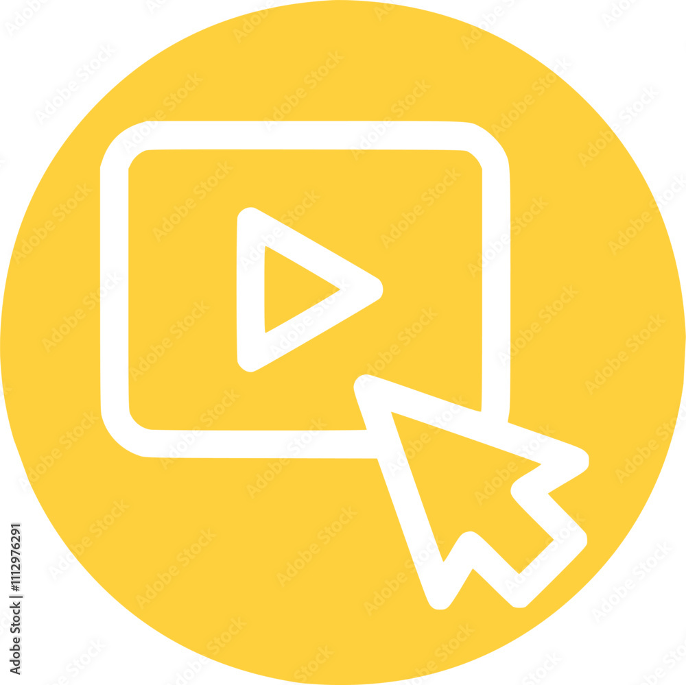 play video vector stock icon