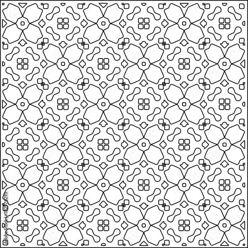 Abstract shapes.Patterns from lines.White wallpaper. Vector graphics for design, textile, decoration, cover, wallpaper, web background, wrapping paper, fabric, packaging. Repeating pattern.