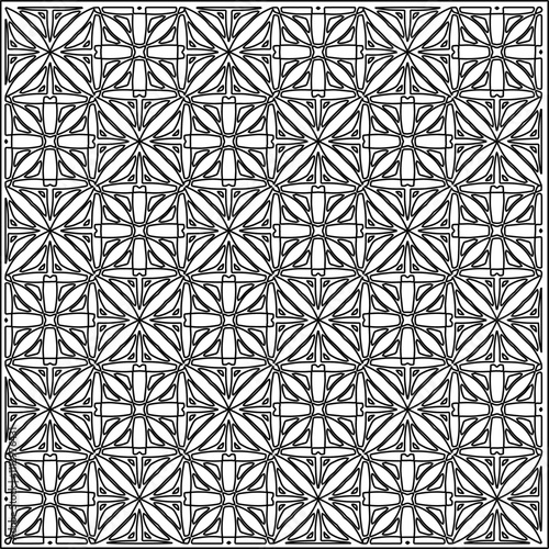 Abstract shapes.Patterns from lines.White wallpaper. Vector graphics for design, textile, decoration, cover, wallpaper, web background, wrapping paper, fabric, packaging. Repeating pattern.