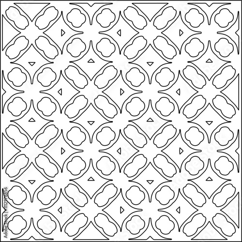 Abstract shapes.Patterns from lines.White wallpaper. Vector graphics for design, textile, decoration, cover, wallpaper, web background, wrapping paper, fabric, packaging. Repeating pattern.