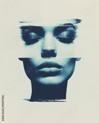 Abstract fashion poster girl
 photo