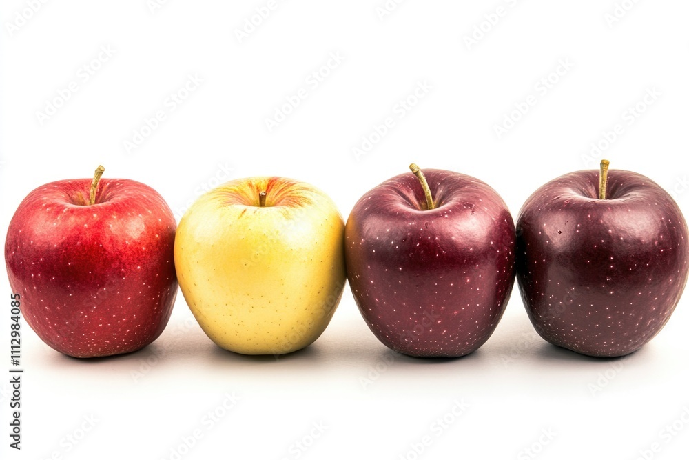 A close-up shot of three apples stacked horizontally, perfect for illustrating a simple theme or emphasizing the concept of unity A close-up shot of three apples stacked horizontally, perfect for illustrating a simple theme or emphasizing the concept of unity