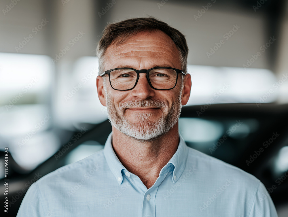 Businessman Smiling in Modern Office, Professional Lifestyle and Leadership
Businessman Smiling in Modern Office, Professional Lifestyle and Leadership