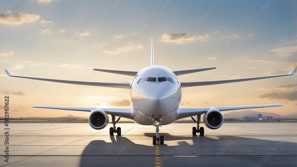 airplane on the ground airplane on the ground
