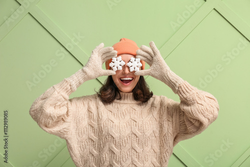 Beautiful young woman with ...