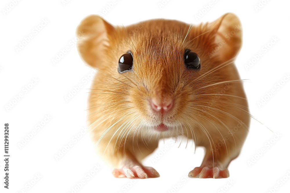 Rat face on a white background Rat face on a white background