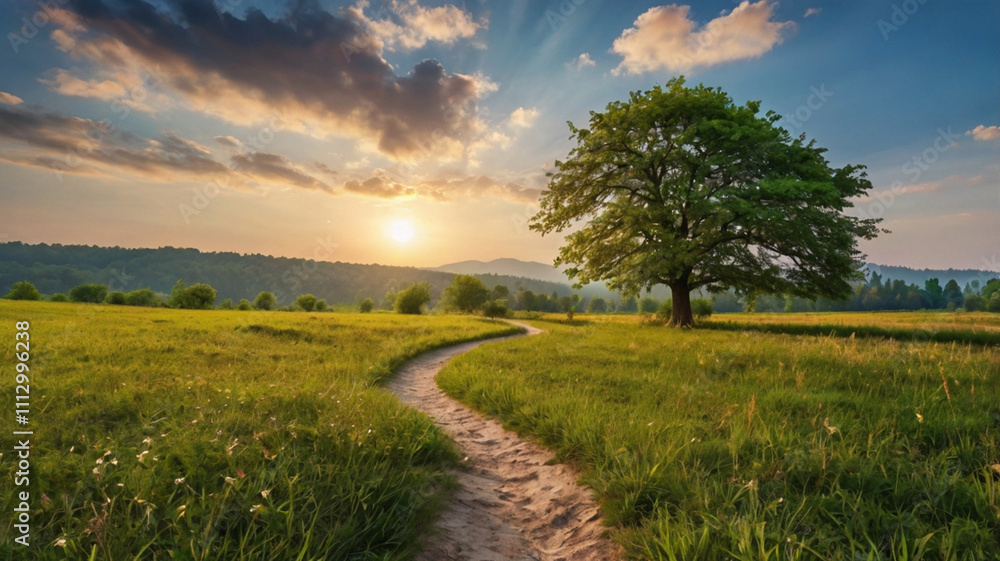 Obraz premium natural scenery wallpaper background