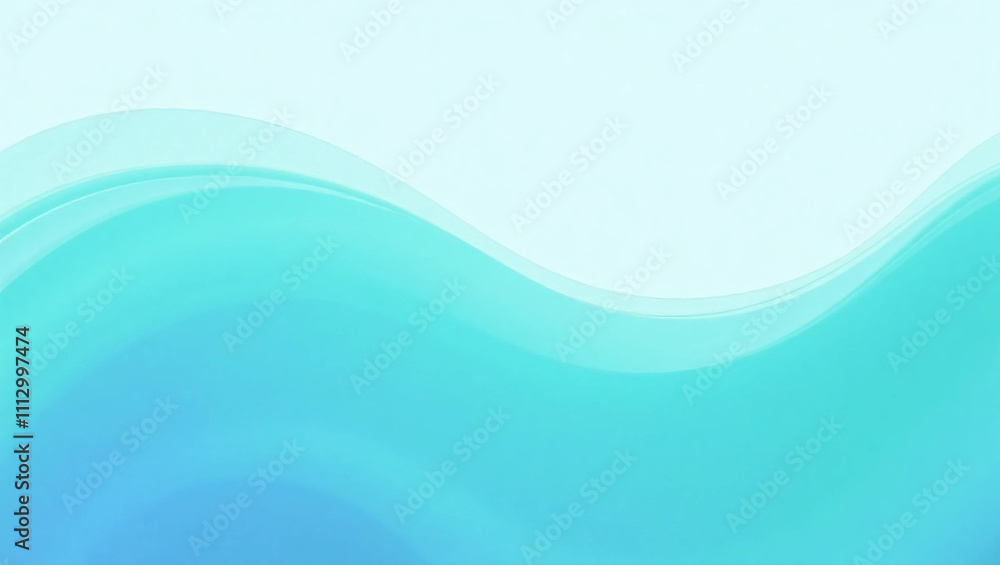 Aqua Flow: Serene Teal and Aqua Abstract Wave Background Aqua Flow: Serene Teal and Aqua Abstract Wave Background