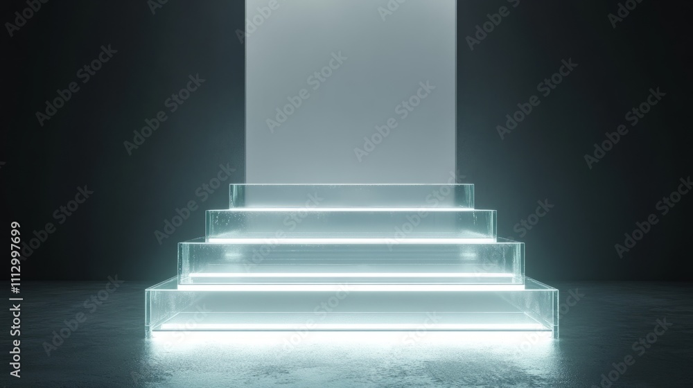 Obraz premium glass staircase podium