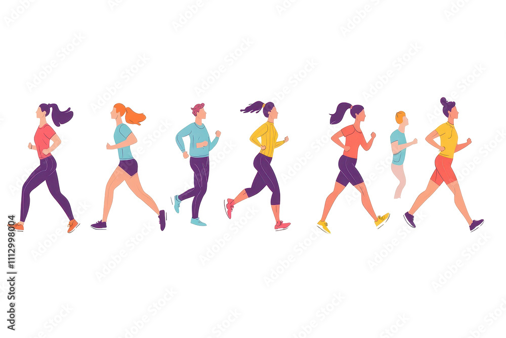 The energy of movement in the silhouettes of sprinters The energy of movement in the silhouettes of sprinters