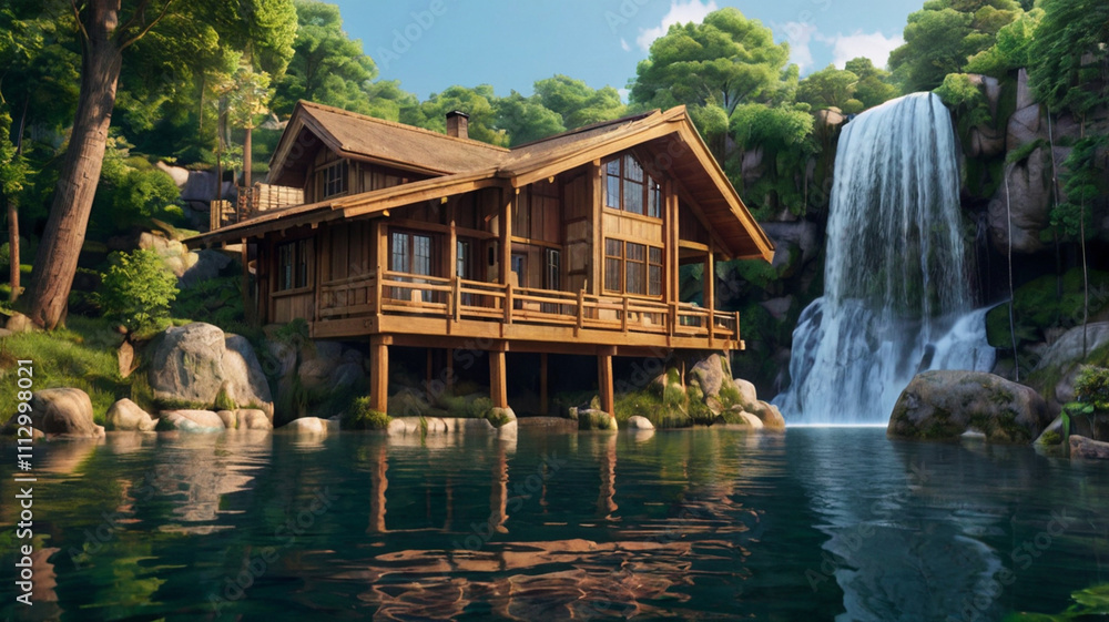 Fototapeta premium natural scenery wallpaper background