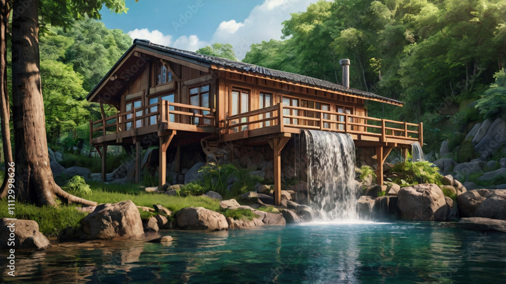 Fototapeta premium natural scenery wallpaper background