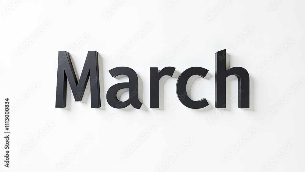 March inscription on spring postcard. Concept holiday, party, words, text, banner, invitation, event, discounts, birthday, copy space, traditional, season, poster, month, calendar, gratitude,business March inscription on spring postcard. Concept holiday, party, words, text, banner, invitation, event, discounts, birthday, copy space, traditional, season, poster, month, calendar, gratitude,business