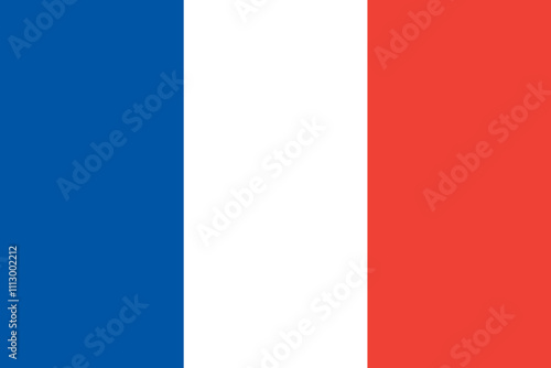 Wallpaper Mural France flag in official colors, dimensions and aspect ratio. Vector flag symbolizing national pride, identity, heritage, patriotism and authority Torontodigital.ca