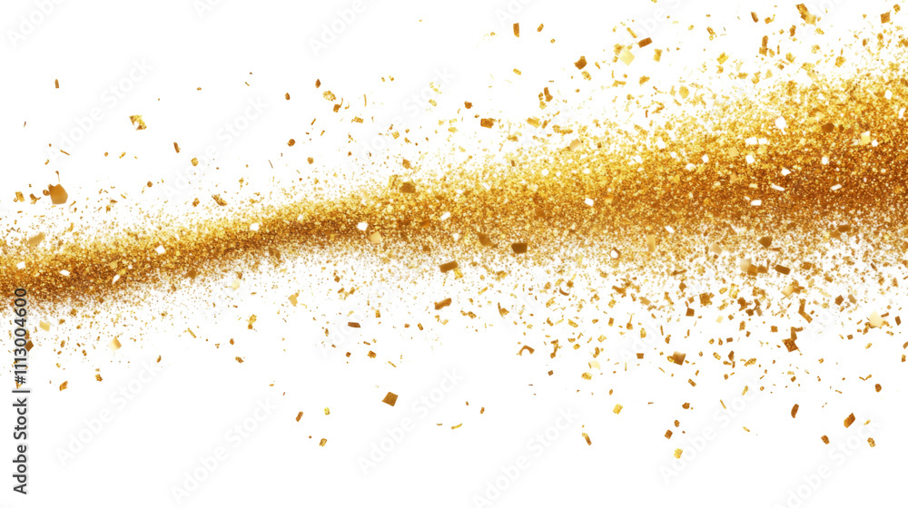 Explosion of golden dust particles transparent background Explosion of golden dust particles transparent background