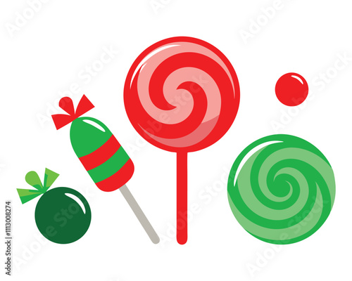 Delightful Collection of Brightly Colored Lollipops and Candies