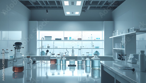 Science Lab isolated with white highlights, png