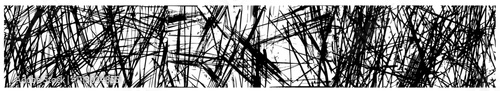 abstract chaotic line pattern in hand-drawn black vector illustration