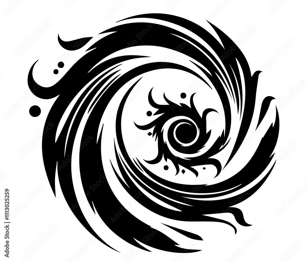 collection of abstract vortex shapes in black and white graphic design collection of abstract vortex shapes in black and white graphic design