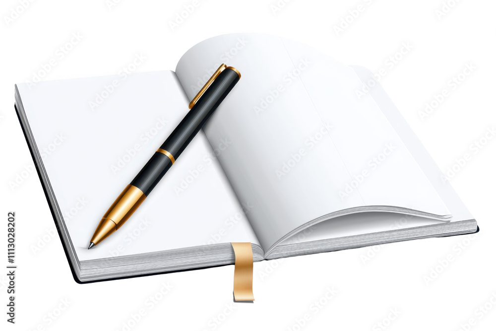 Simple HandDrawn Note pad and Pen on transparent Background, Representing Planning or Notes. Simple HandDrawn Note pad and Pen on transparent Background, Representing Planning or Notes.