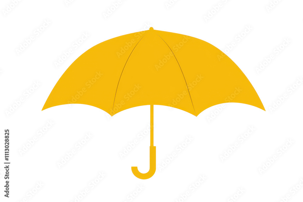 Stylish yellow umbrella that protects from rain and looks bright and elegant Stylish yellow umbrella that protects from rain and looks bright and elegant