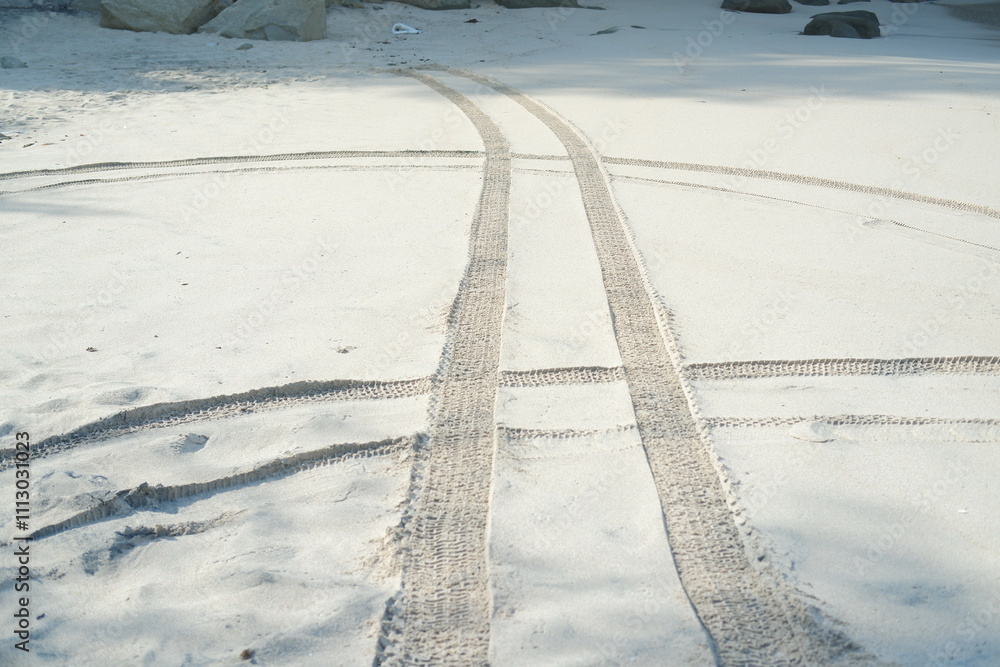 Obraz premium Close-up Texture of Sandy Surface