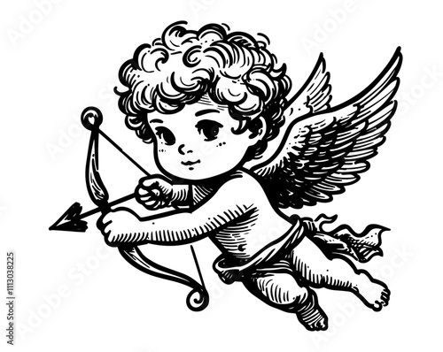 creative depiction of a cupid