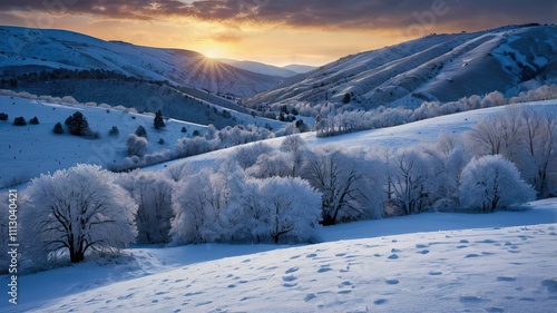 Winter magic: snowy landscapes, mountains, forests, frozen lakes, and cozy cabins — a fairytale of nature in every moment.
