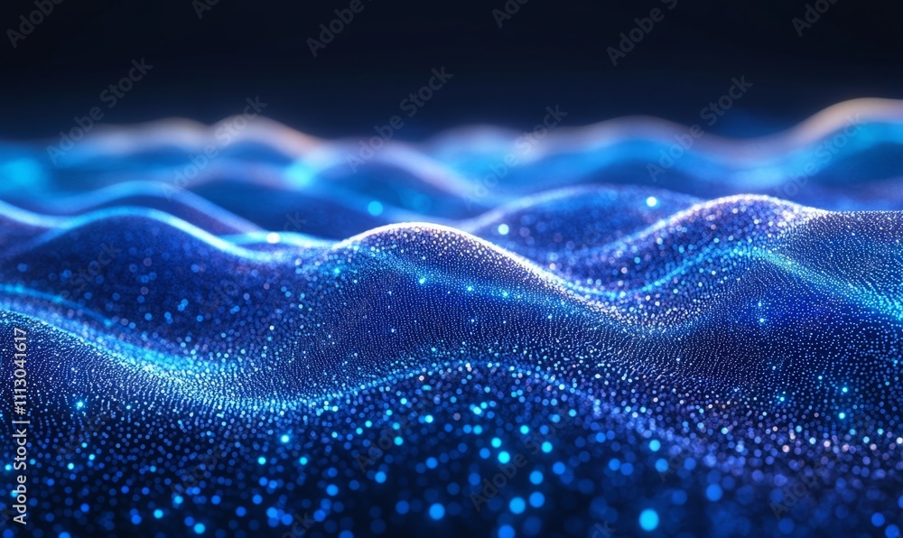 A futuristic digital data stream with glowing blue lights, representing the flow of information and advanced technology. . A futuristic digital data stream with glowing blue lights, representing the flow of information and advanced technology. .