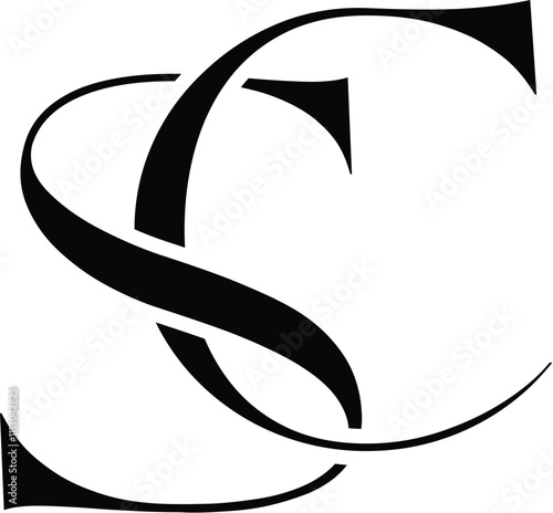 vector SC fashion logo