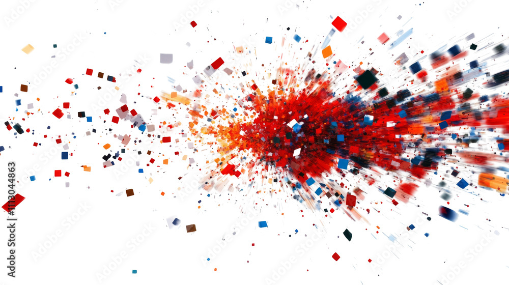Explosion of confetti transparent background Explosion of confetti transparent background
