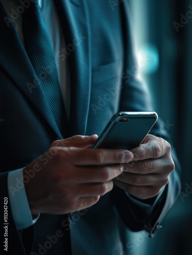 Business Professional Using Phone