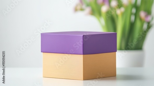 Discover exquisite blank jewelry boxes in royal purple and gold, adding a touch of elegance to your precious pieces. Ideal for gifting photo