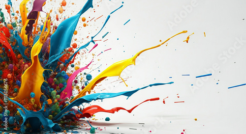 abstract background with splashes