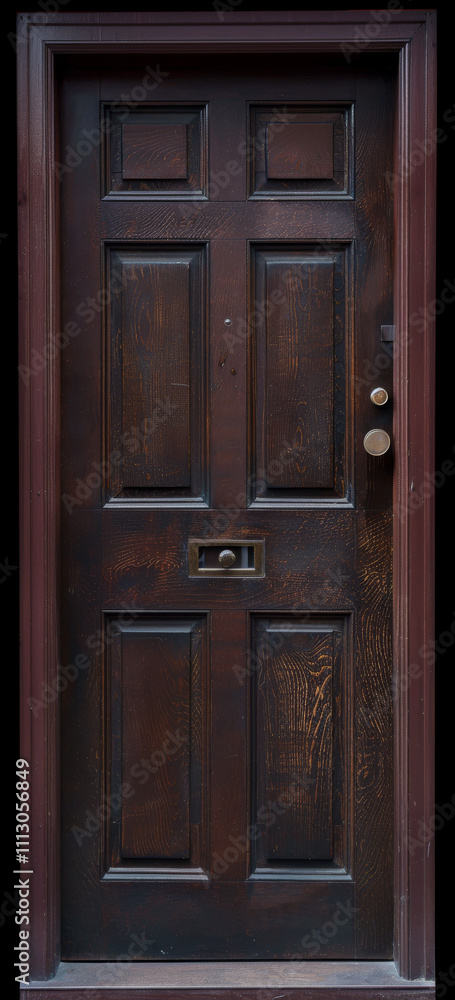Elegant wooden door enhancing home interior design Elegant wooden door enhancing home interior design